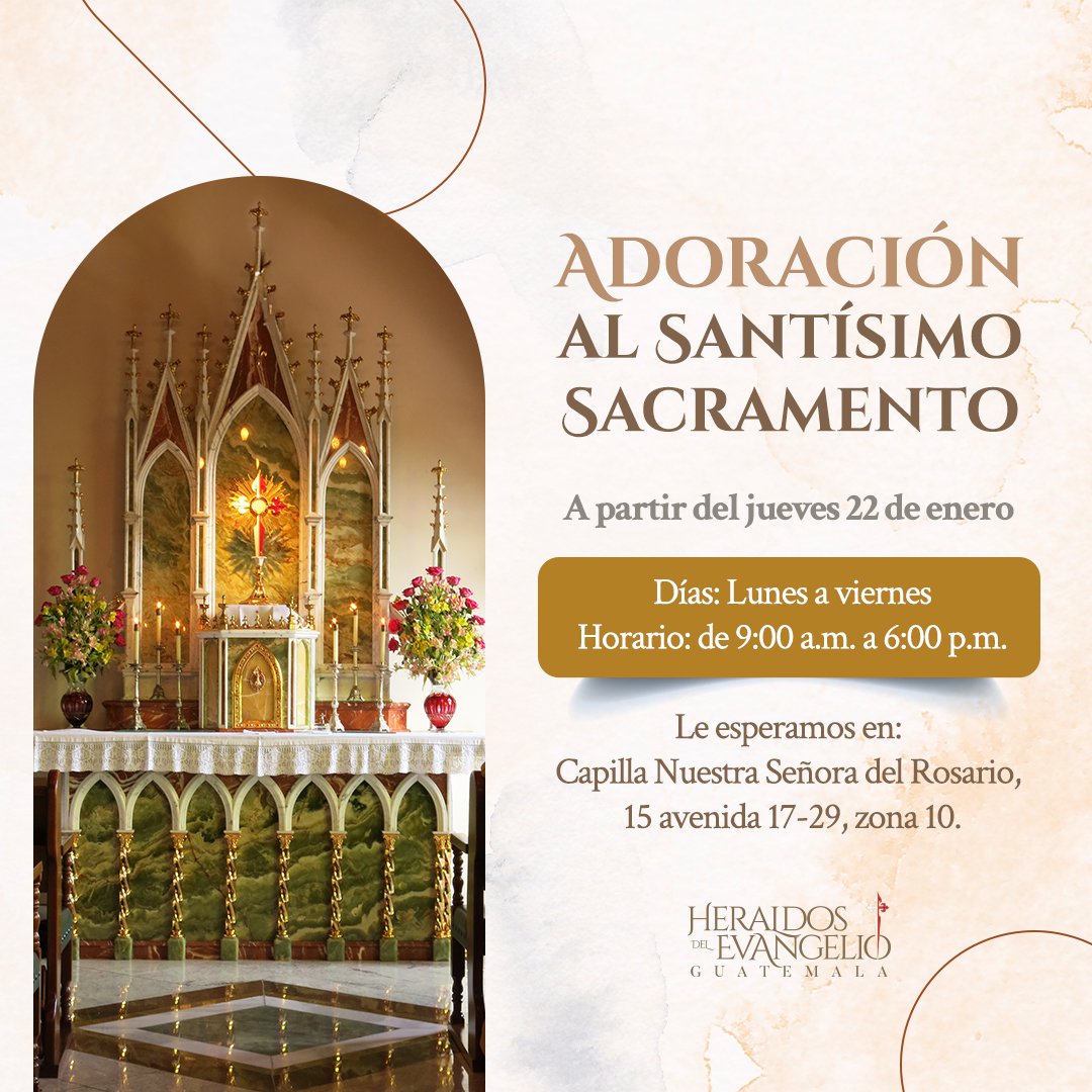 Adoración al Santísimo Sacramento tres