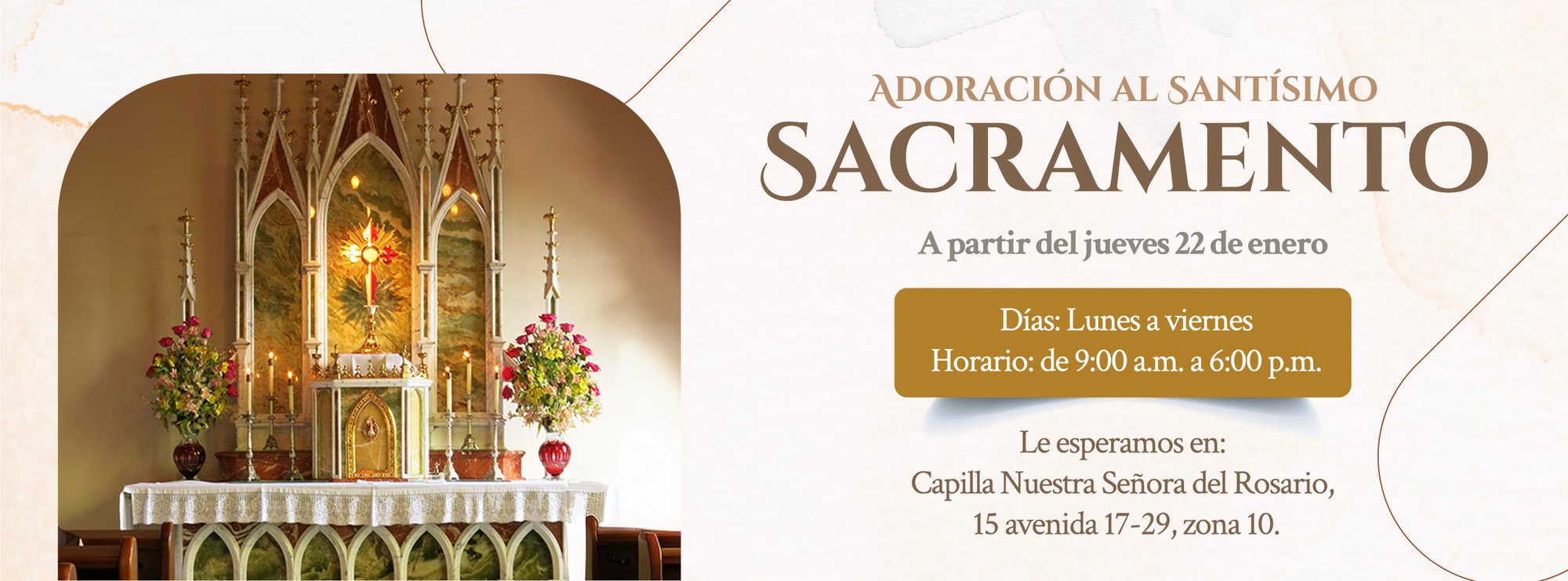 Adoración al Santísimo Sacramento